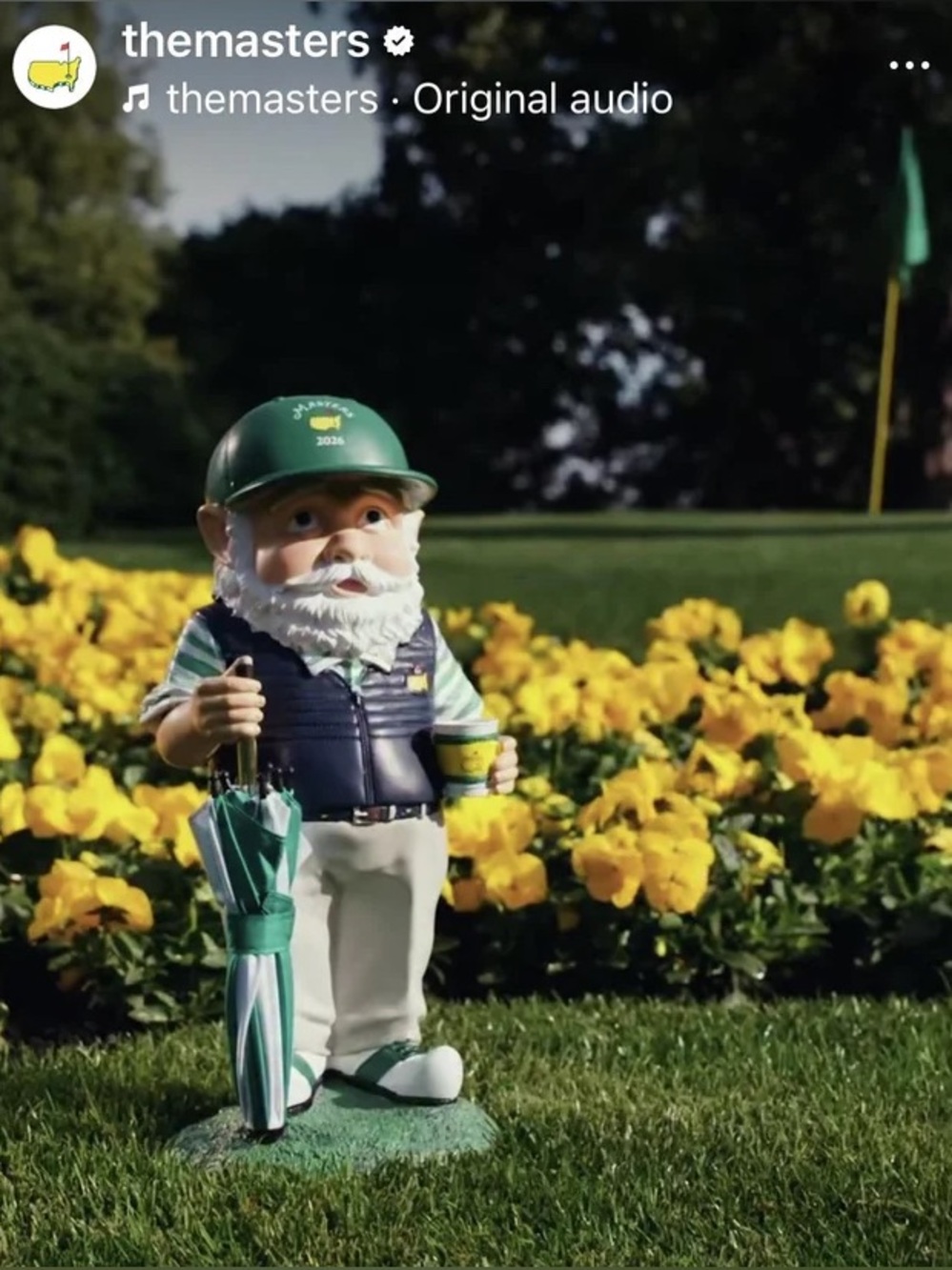 Masters 2026 Gnome w/ Umbrella 🏌️‍♂️ Augusta National Limited Edition NWT